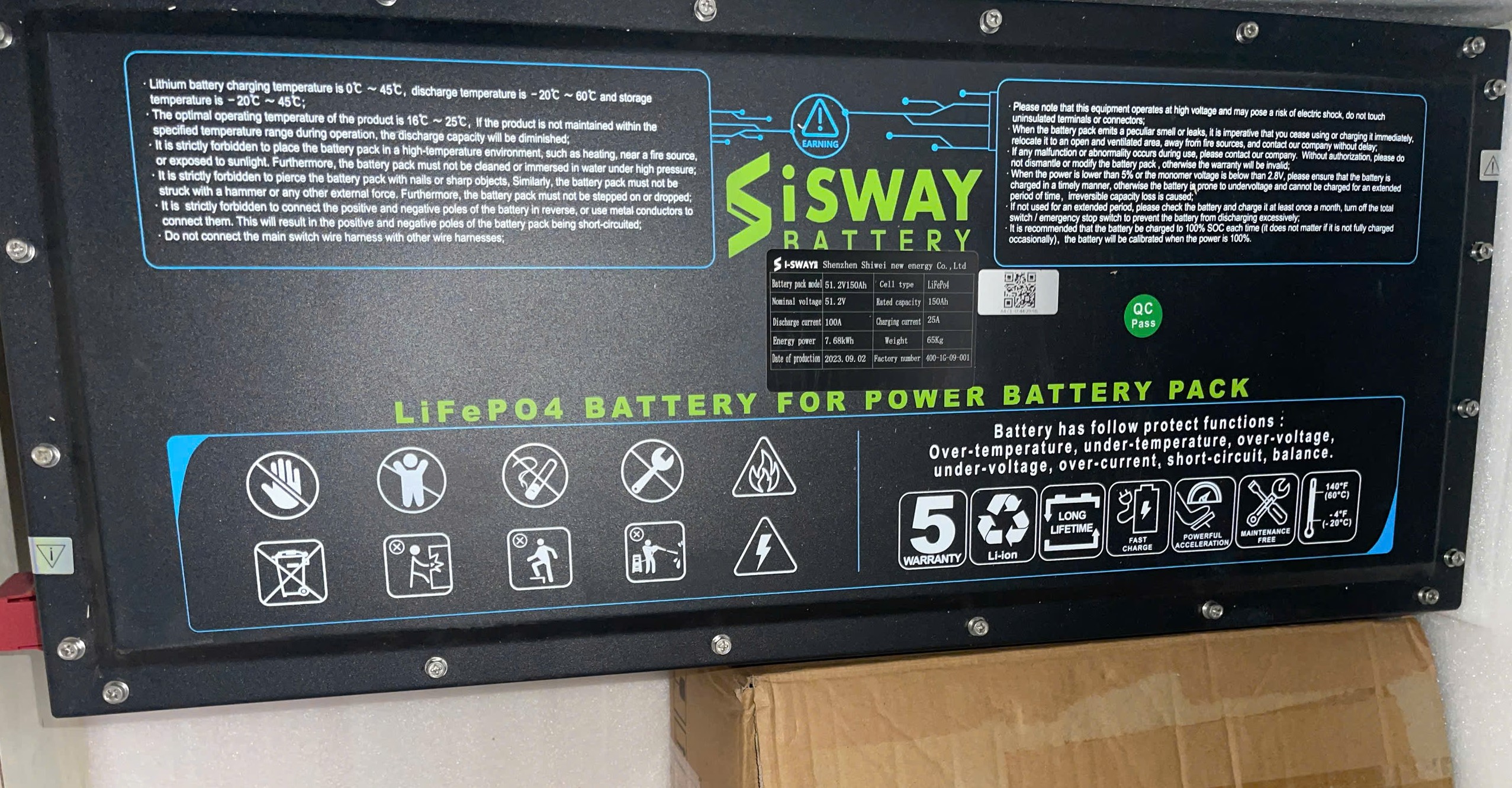 Pin Lithium 48V/150AH